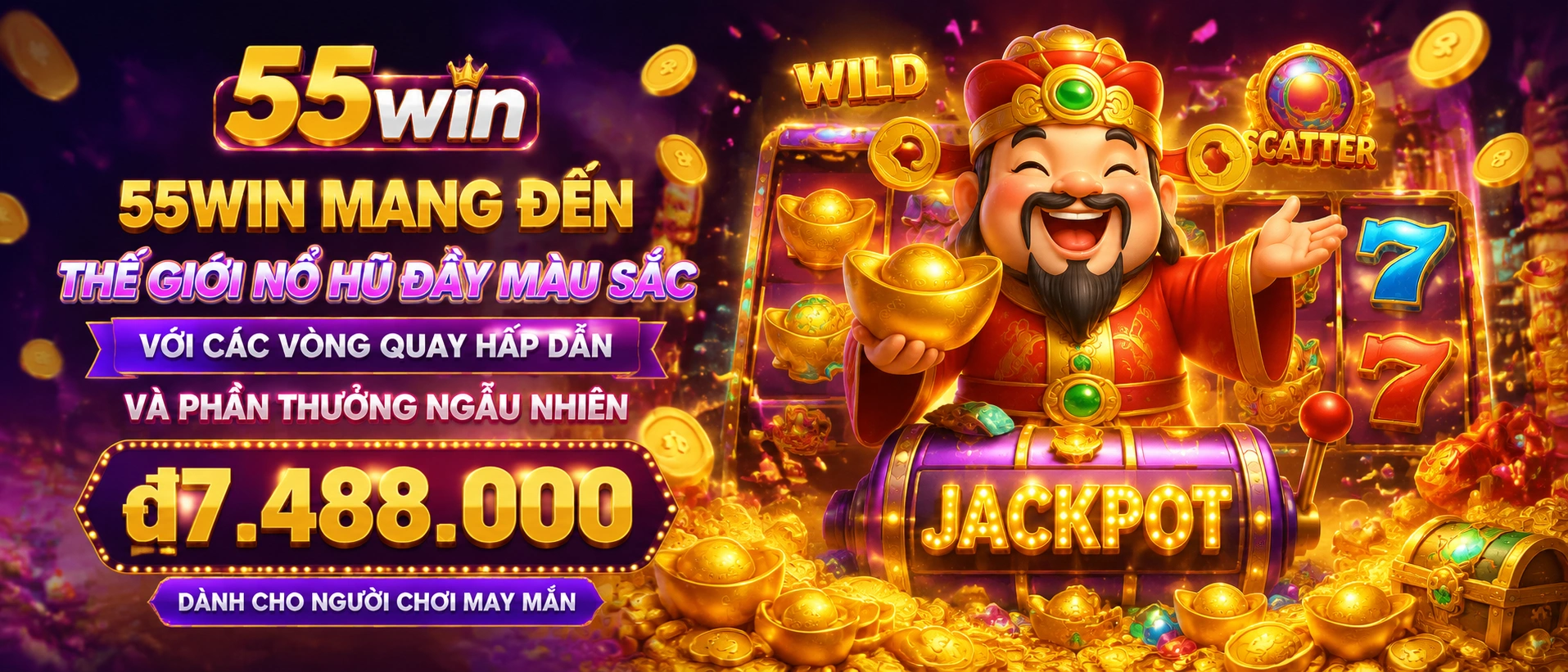 Giao diện danh mục Nổ Hũ trên 55Win